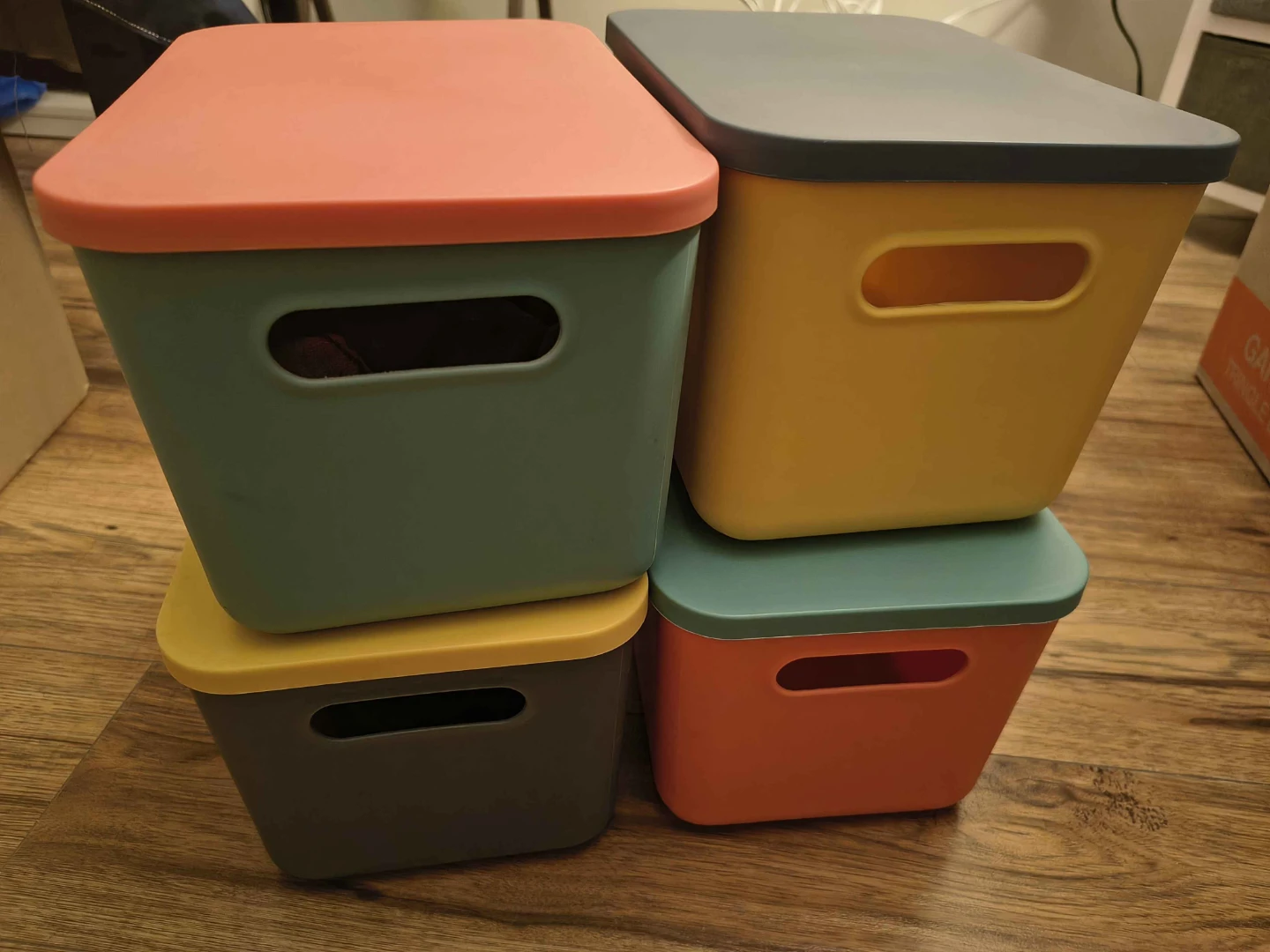 Storage Bins with Lids (Set of 4) - photo 2