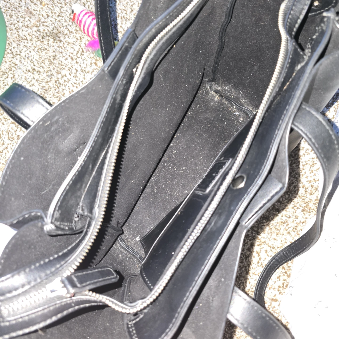 Used Naturalizer Black Faux Leather Tote Bag - photo 3