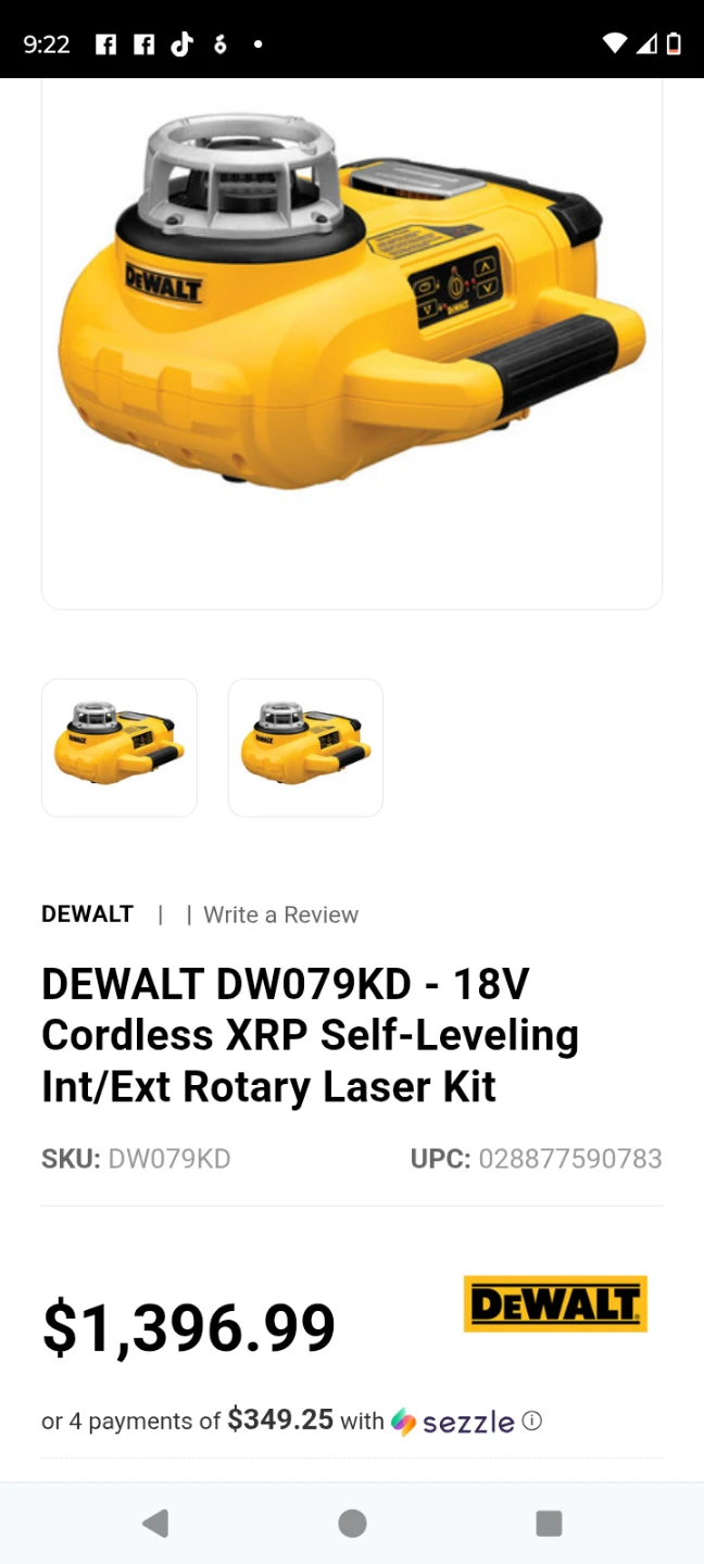 DEWALT DW079KD 18V Cordless Rotary Laser Kit with Case - photo 4