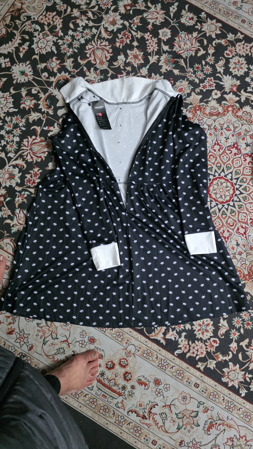 NANAMEI Women's Black Star Print Dress XL - photo 3