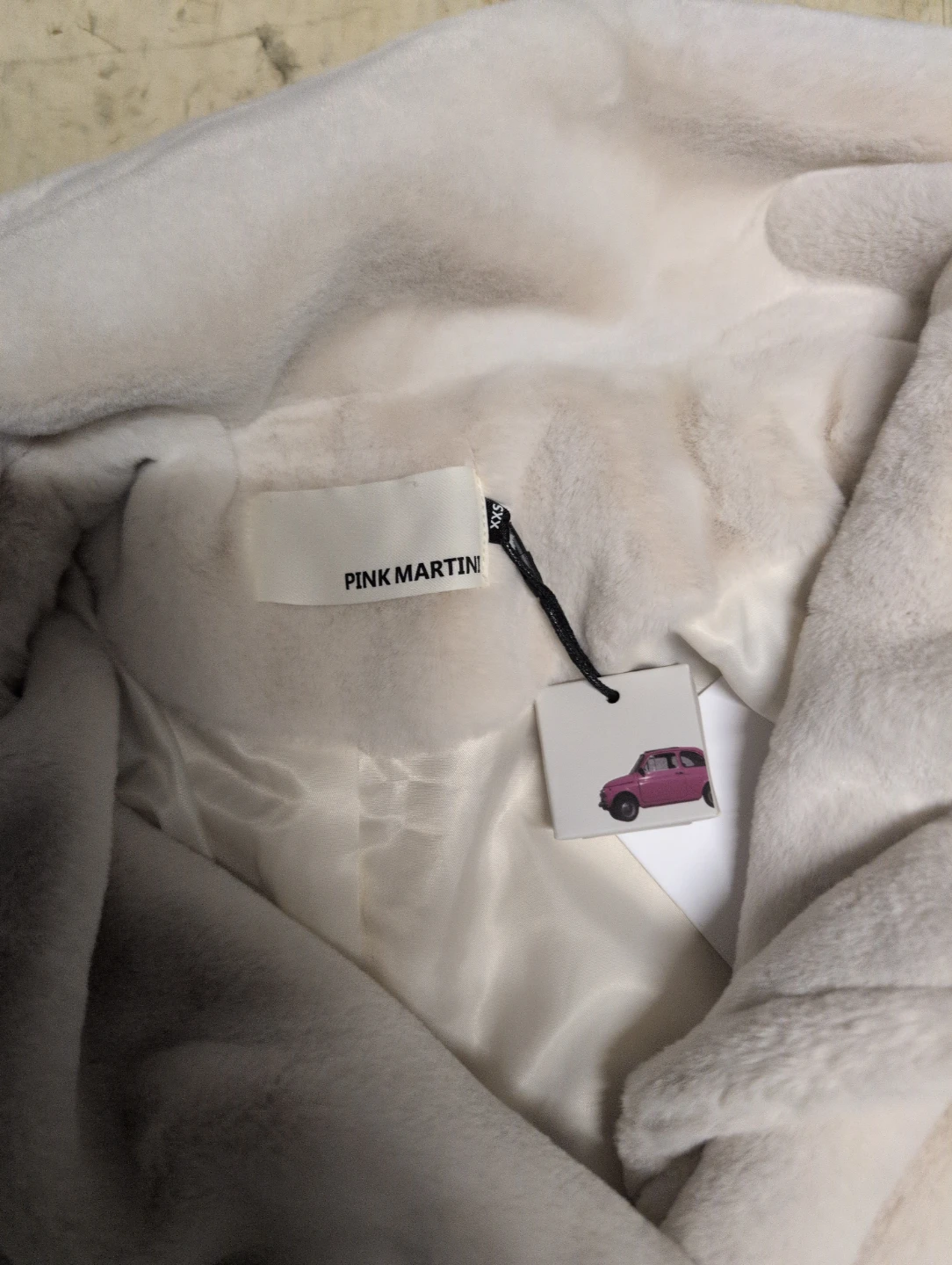 Pink Martini Faux Fur Coat - Cream - photo 2