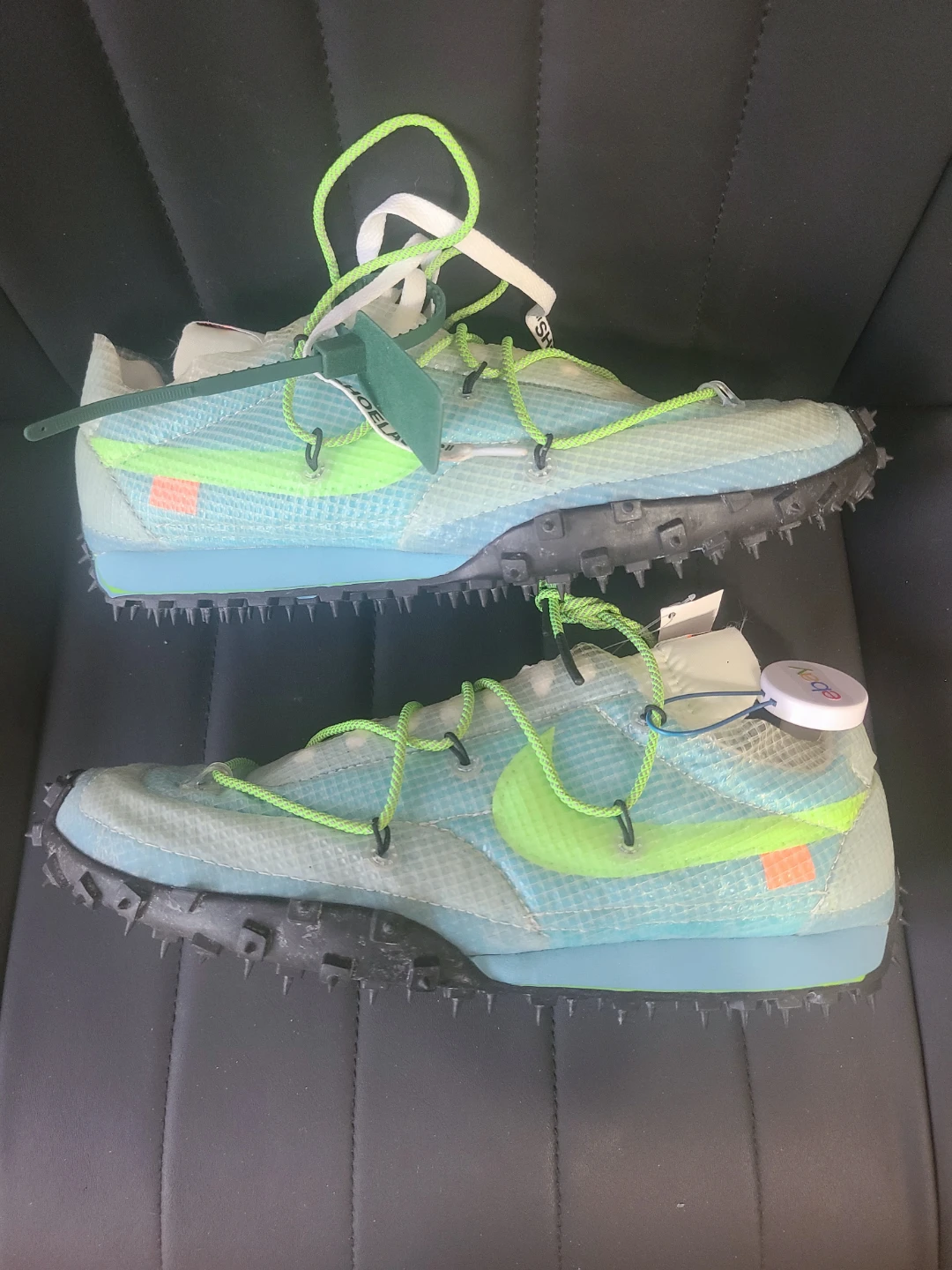 Off-White x Nike Waffle Racer "Vivid Sky" M 10 or W 11.5 - photo 5