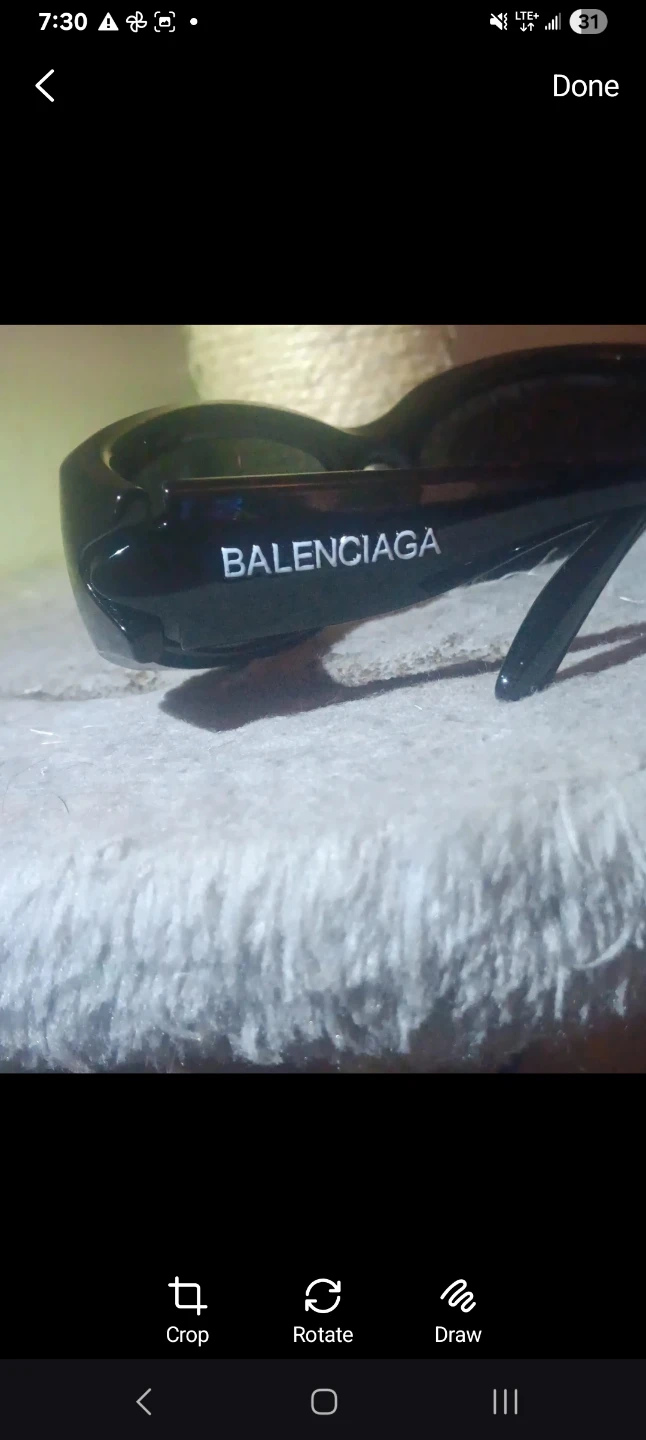 Balenciaga Black Sunglasses