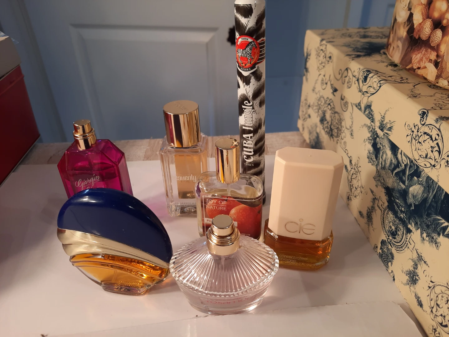 Assorted Perfume Lot: Giorgio Glam, Ciel, Rosamor & More