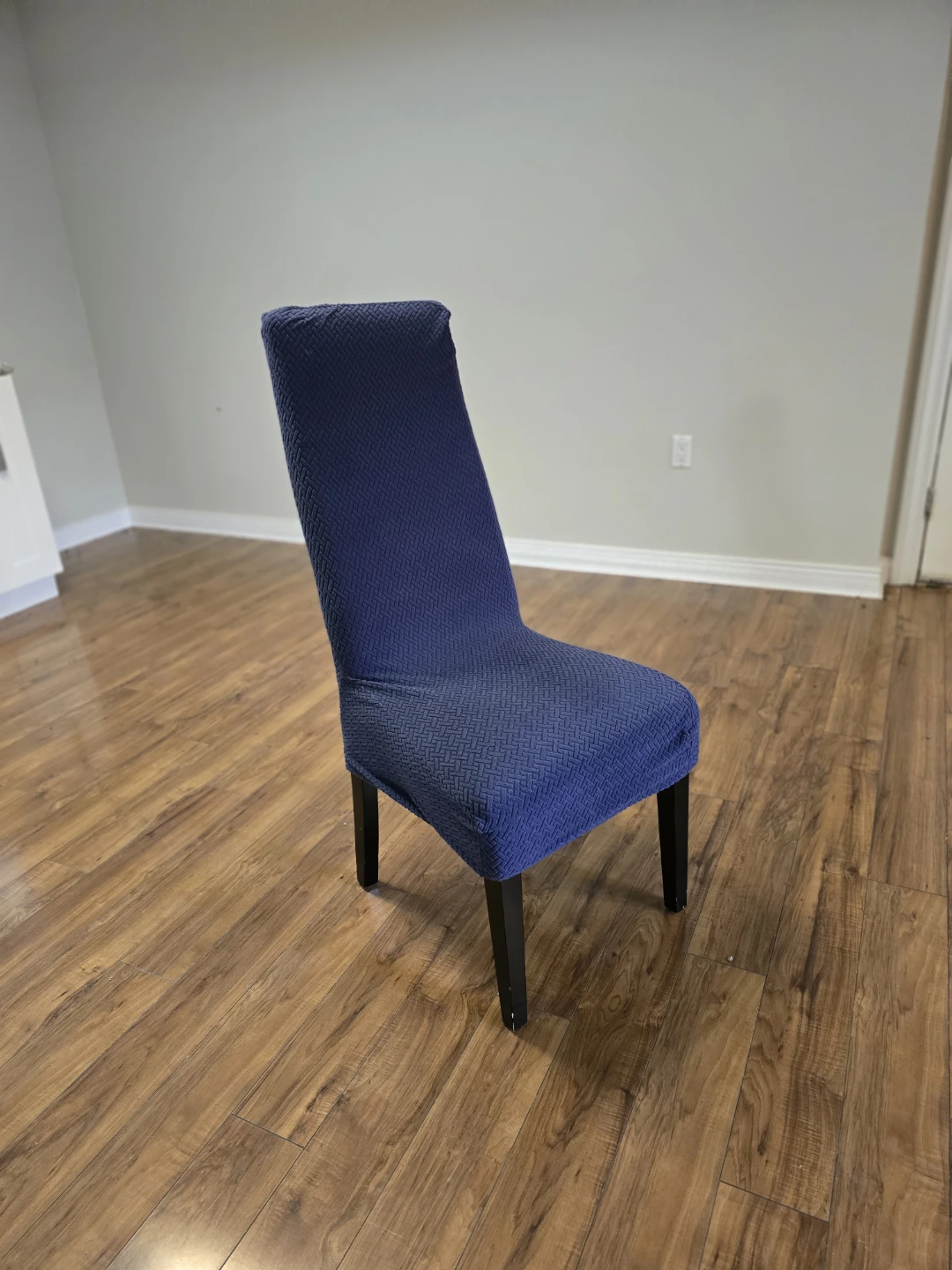 Set of 6  Dining Chairs with Navi Blue Covers - photo 2