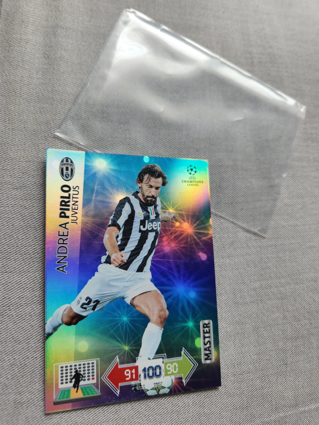 Panini  XL UEFA Champions League Andrea Pirlo Card 2012-2013 - photo 2
