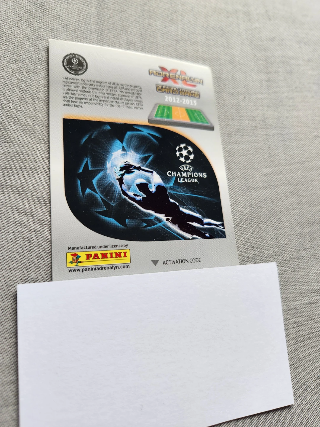 Panini  XL UEFA Champions League Andrea Pirlo Card 2012-2013 - photo 3