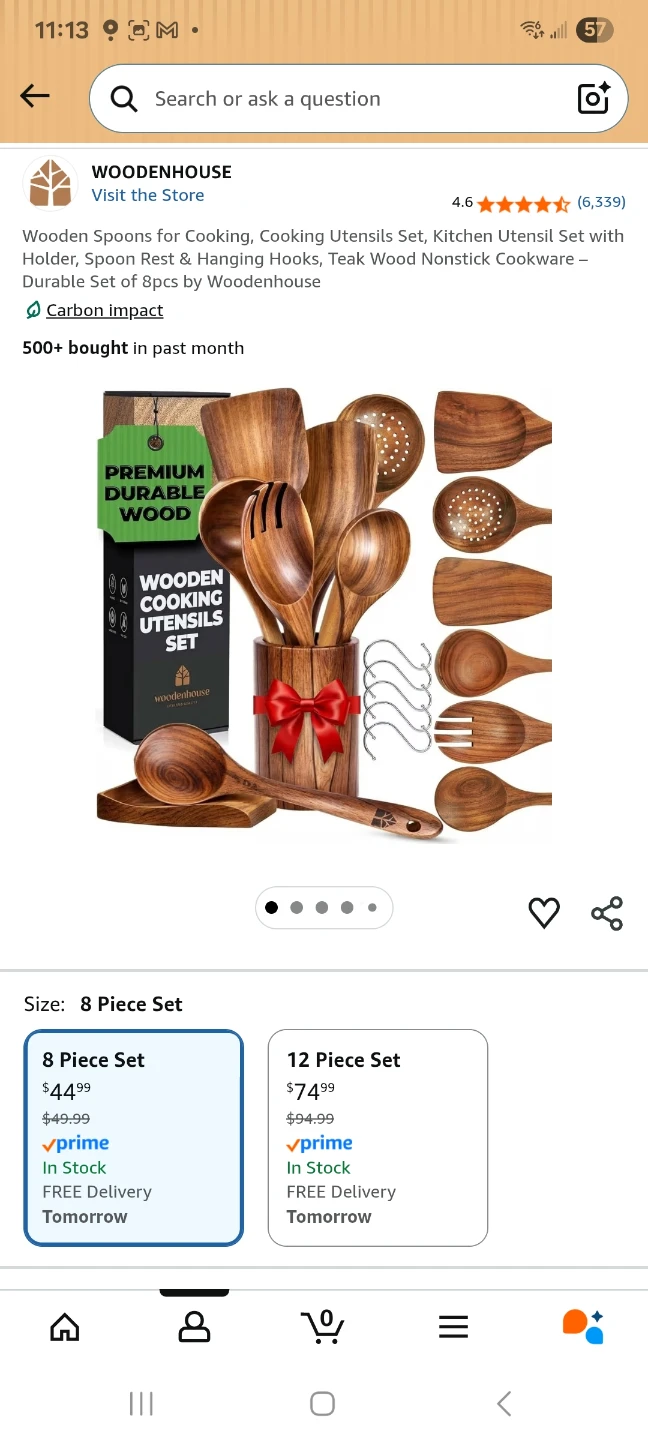 Woodenhouse Wooden Cooking Utensils Set - photo 5
