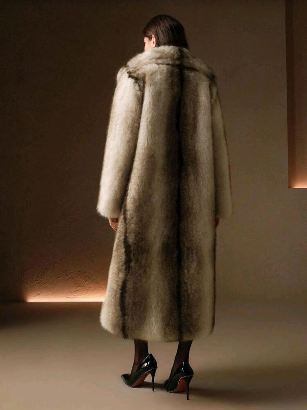Faux Fur Long Coat - photo 2