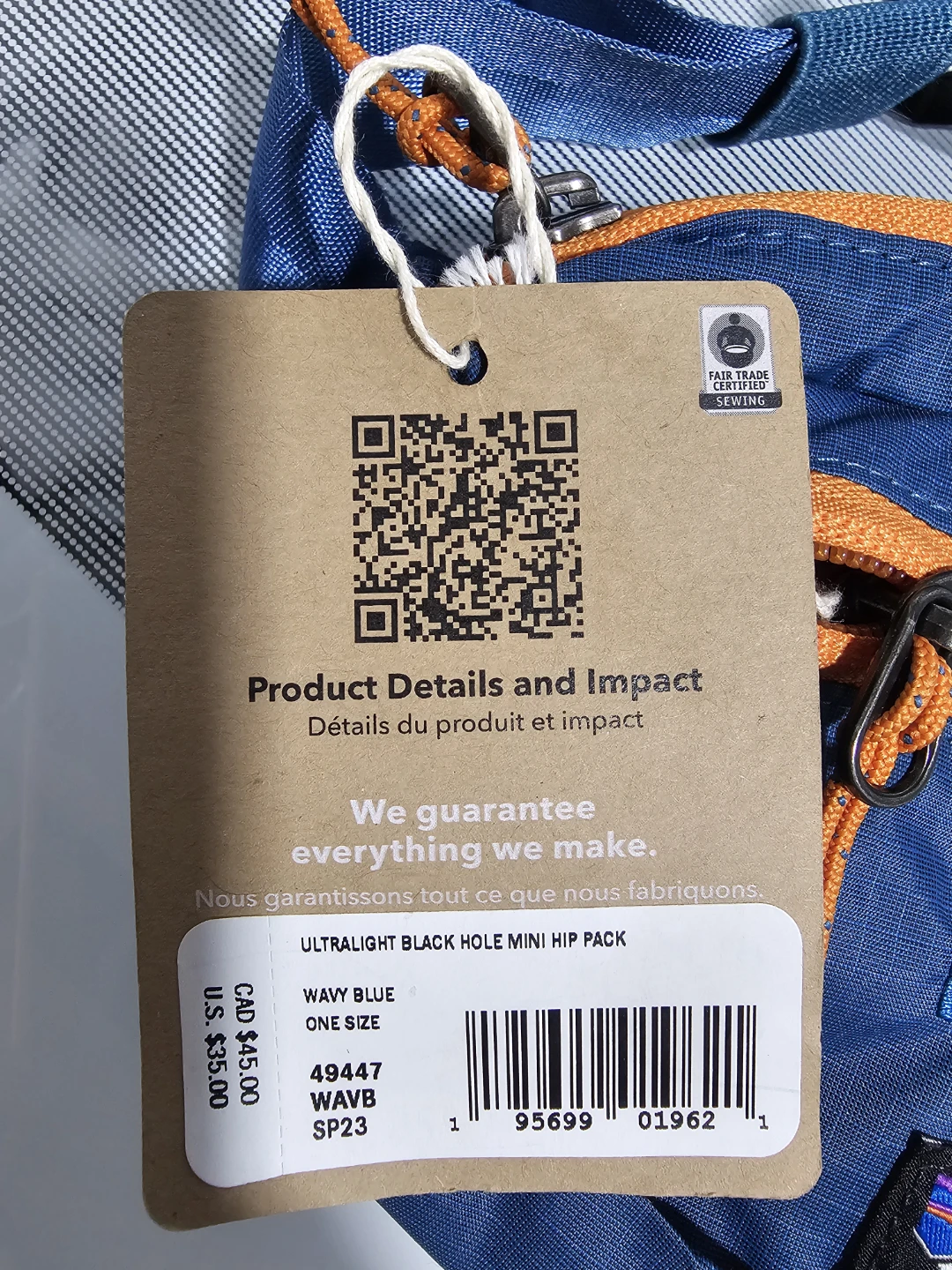 Patagonia Ultralight Black Hole Mini Hip Pack - Wavy Blue - photo 4