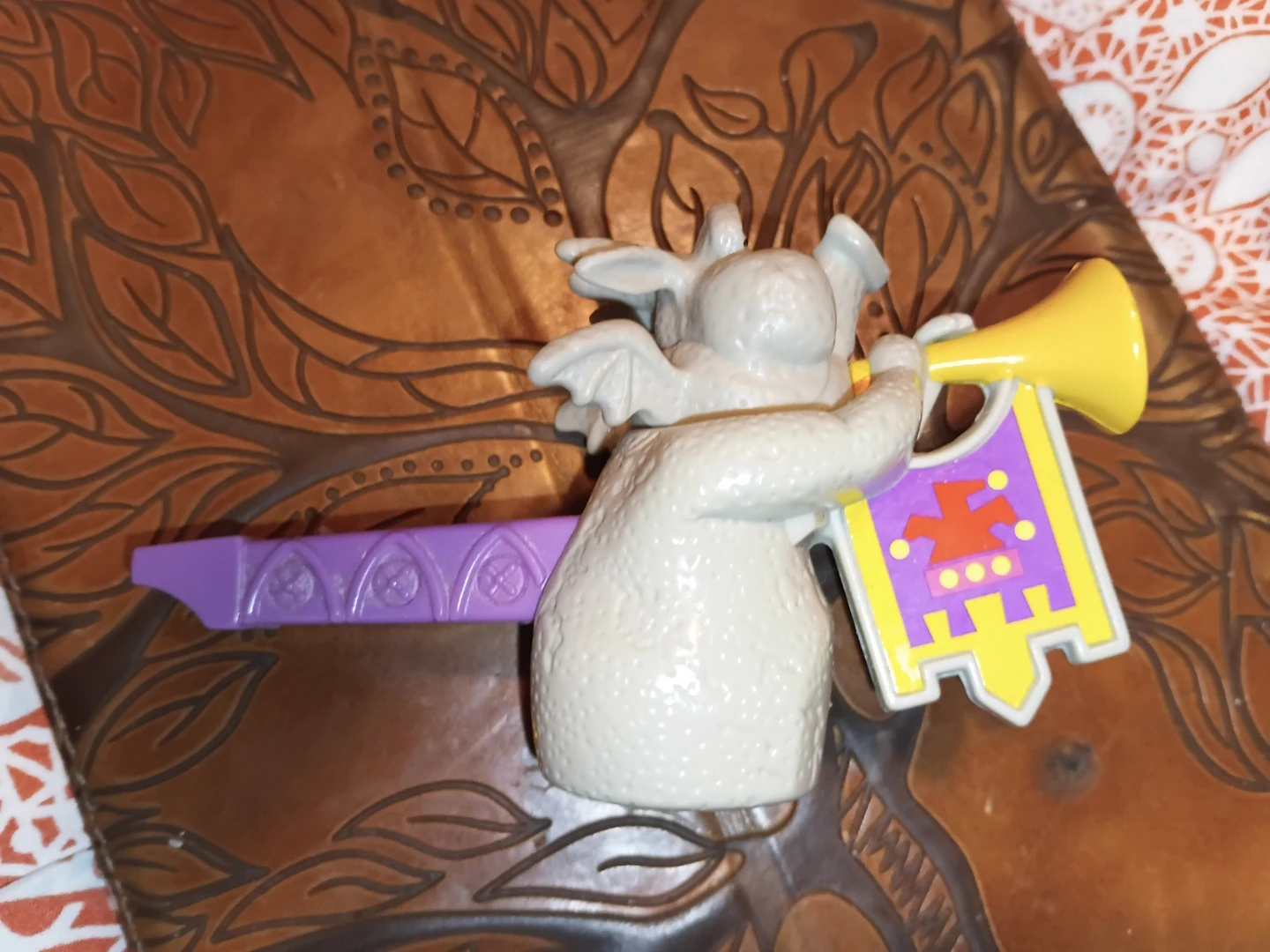 Figment Gargoyle Toy with Trumpet and Banner
