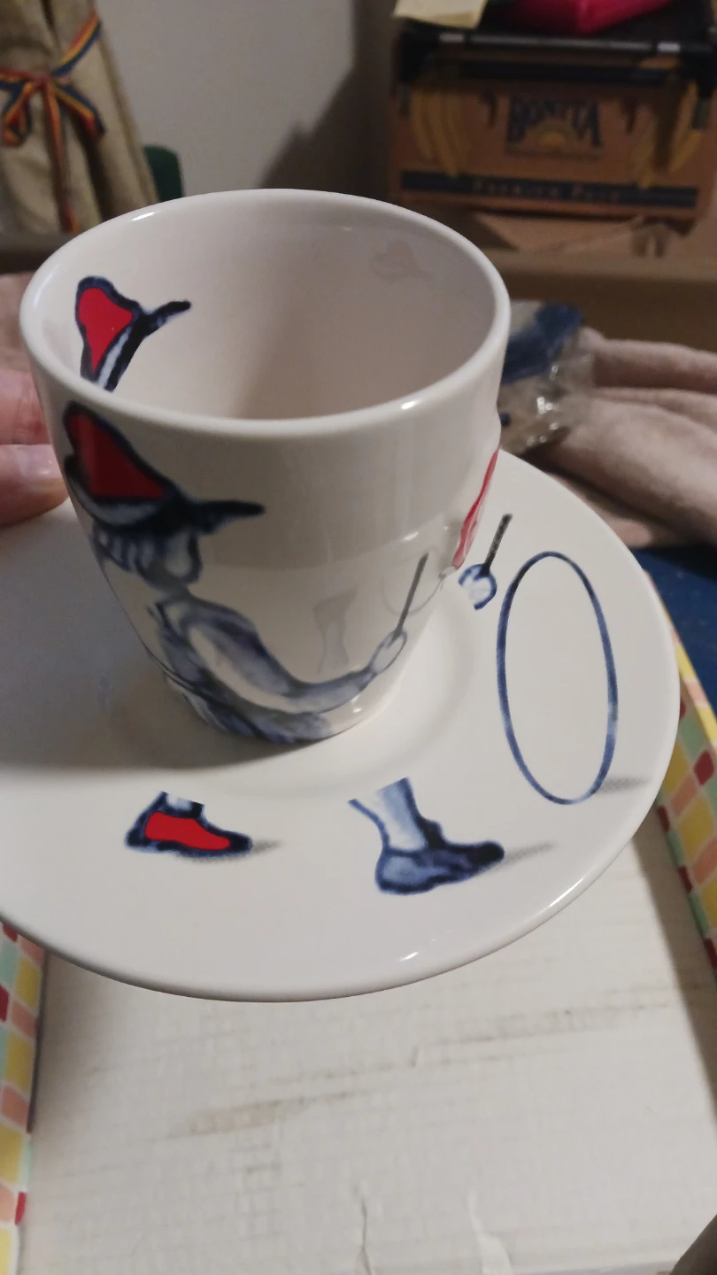 Royal Raja Ceramic Coffee Mug and Saucer Set