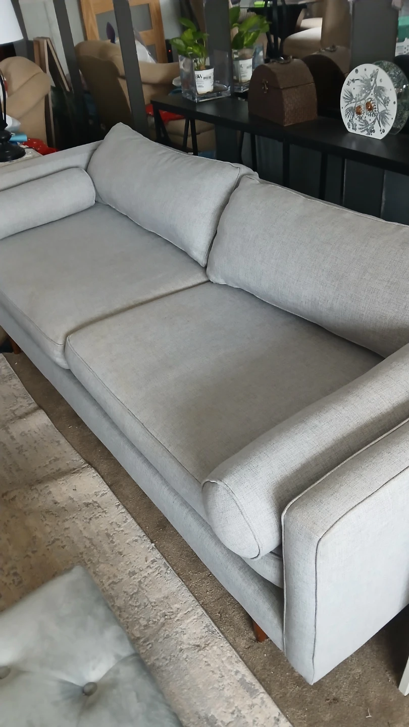 Light Gray Fabric Sofa - photo 3