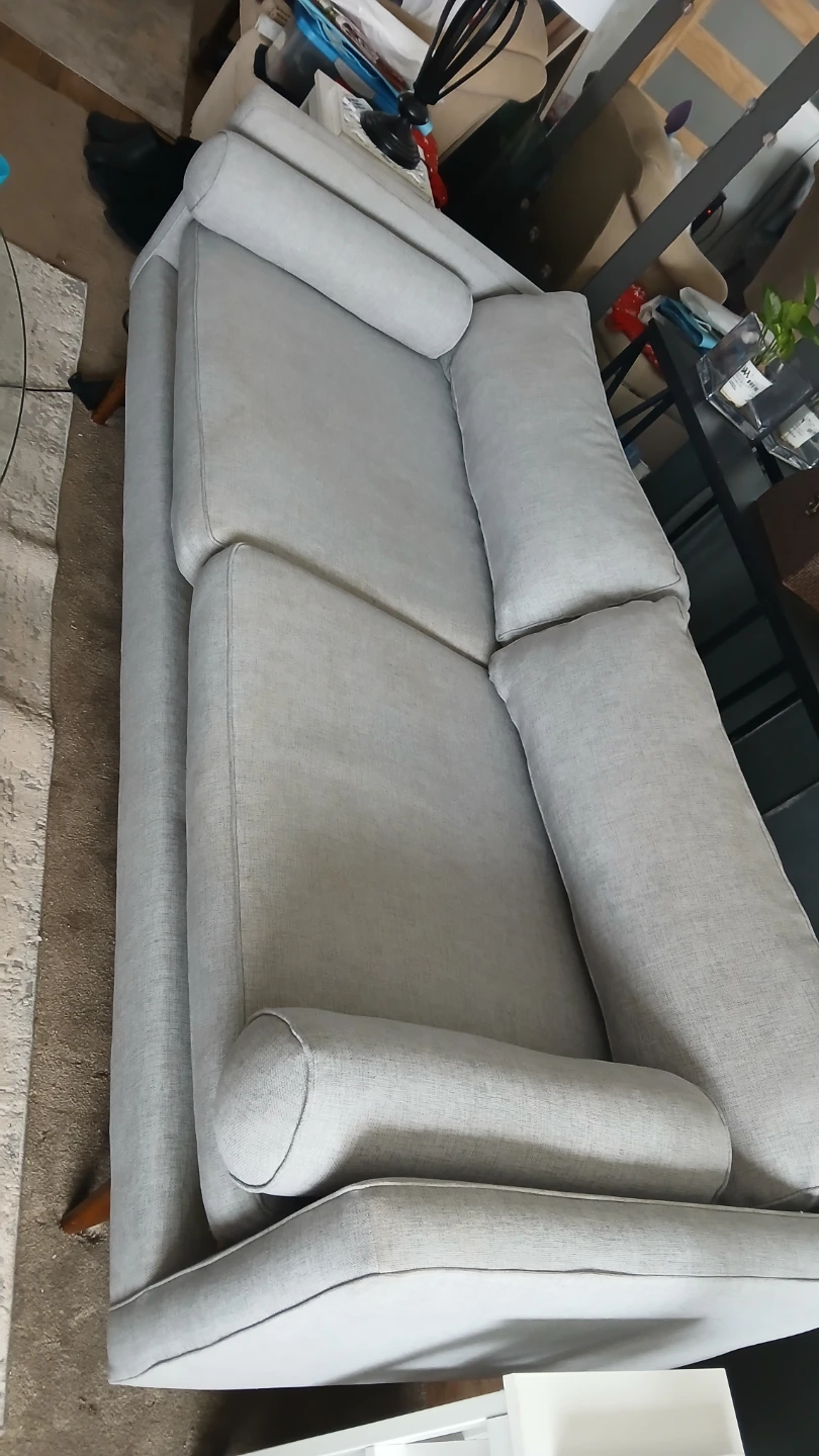 Light Gray Fabric Sofa - photo 4