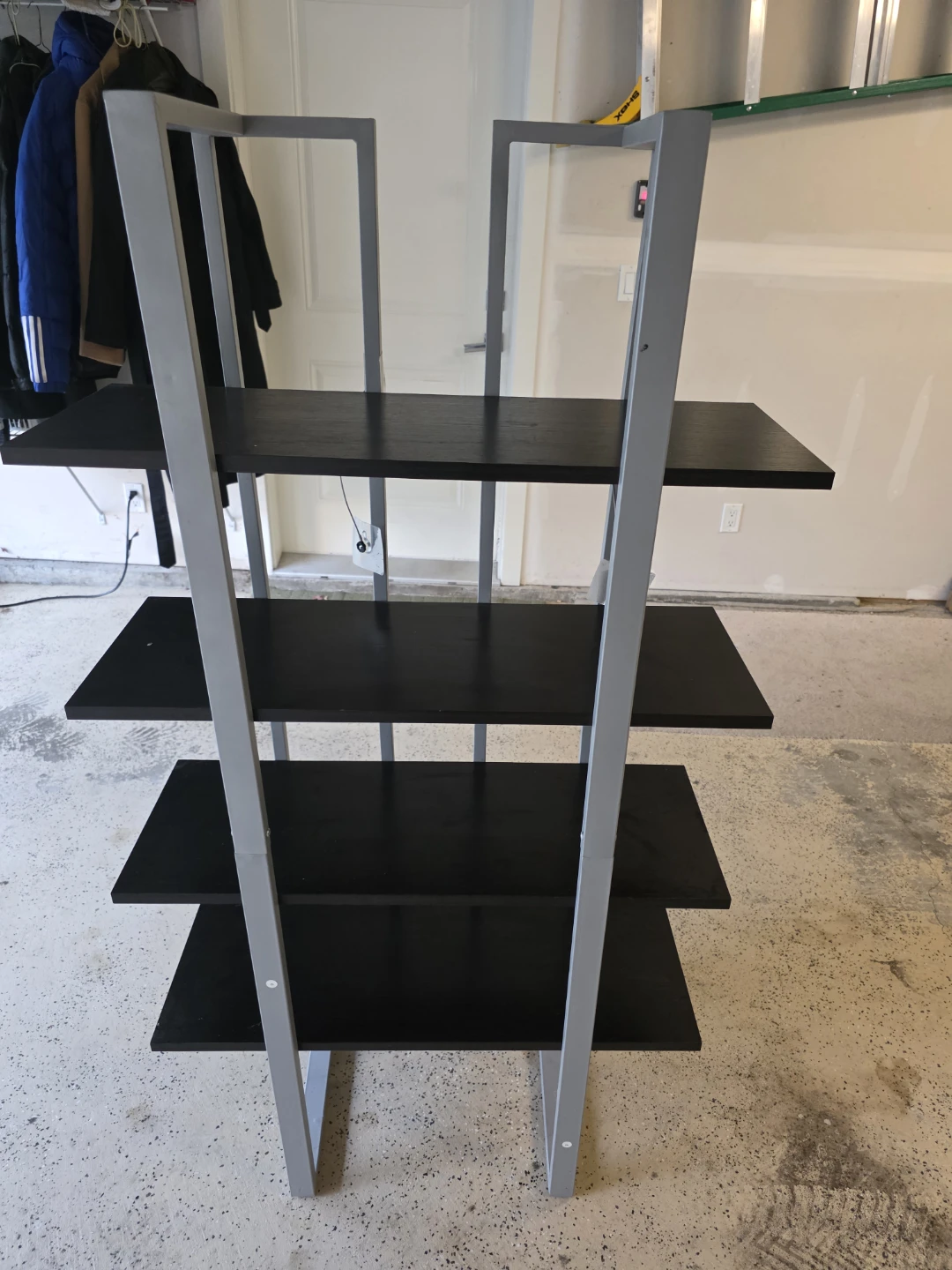 Black 4-Tier Shelf Unit