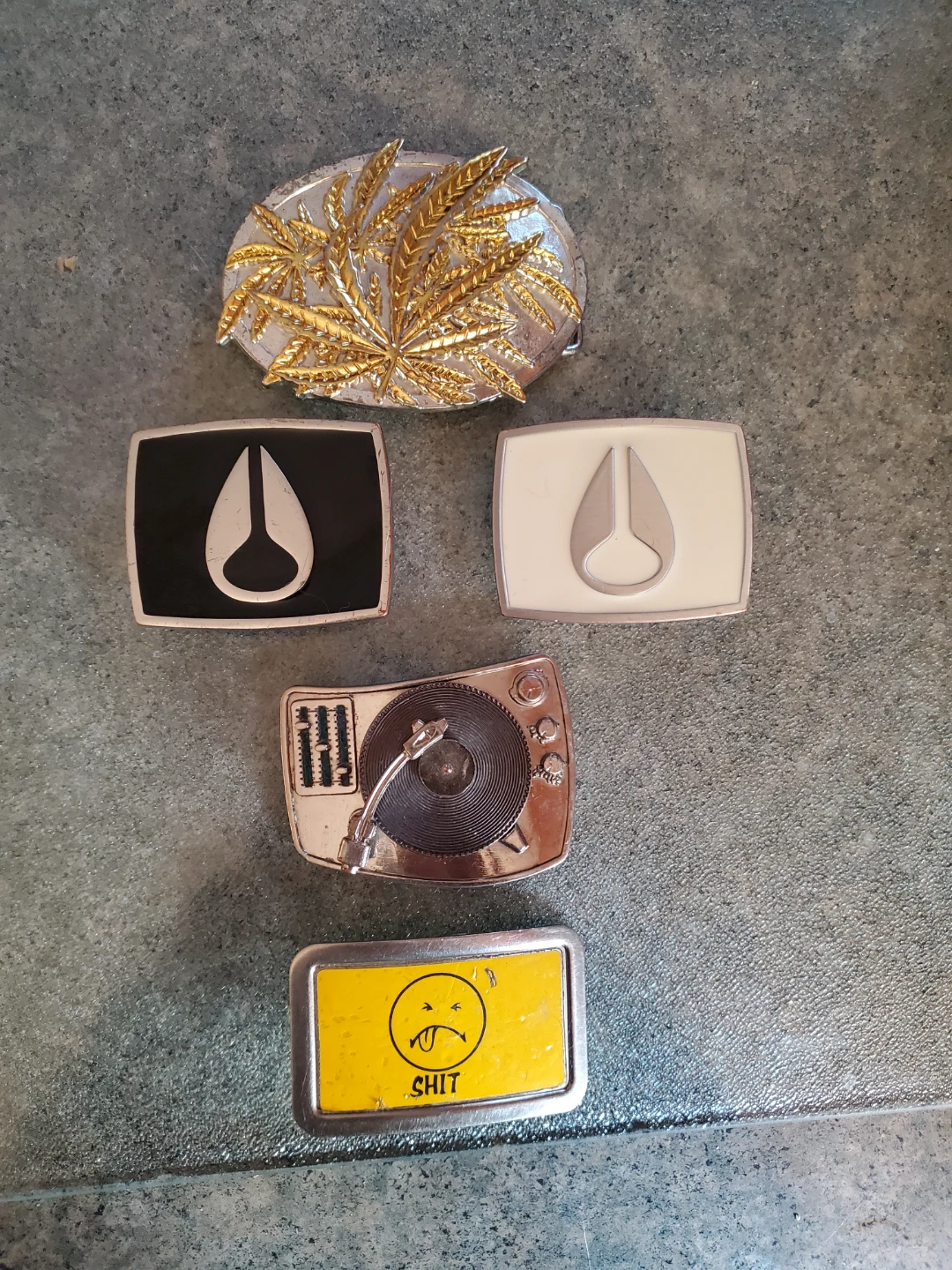 Set of 4 Unique Belt Buckles
