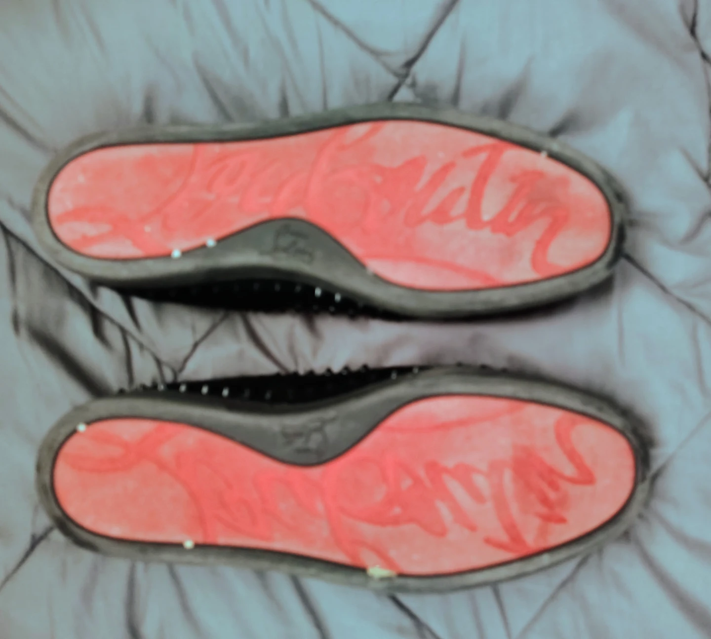 Christian Louboutin Black Pony Hair Spiked Loafers - photo 3