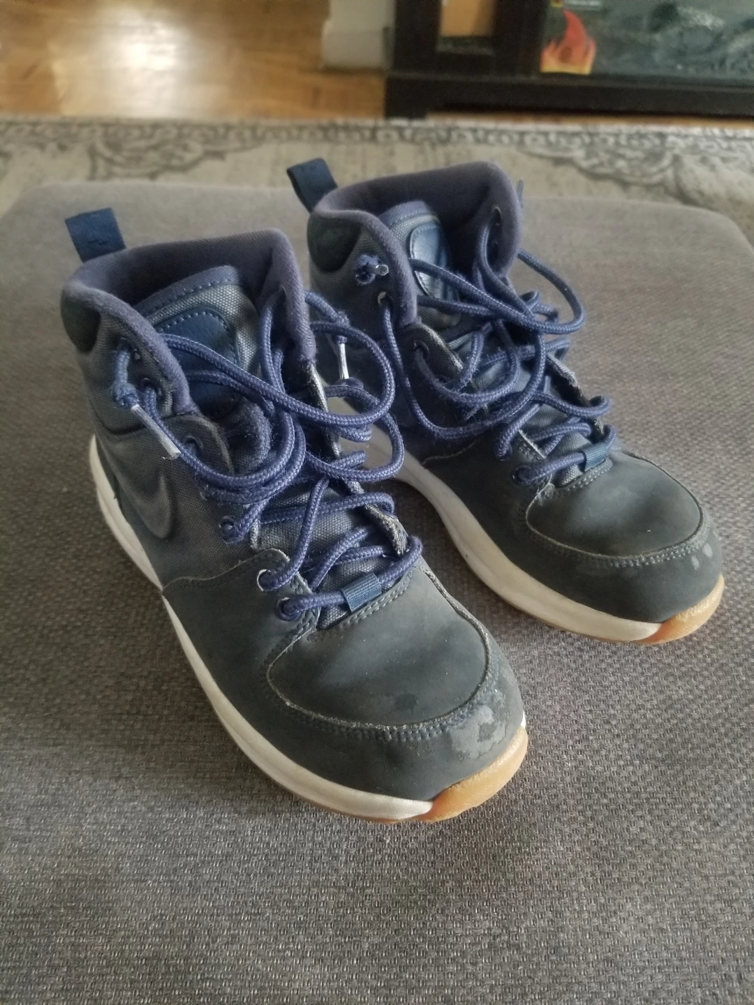 Nike Dark Blue Youth Sneaker Boots (3.5Y) - photo 2