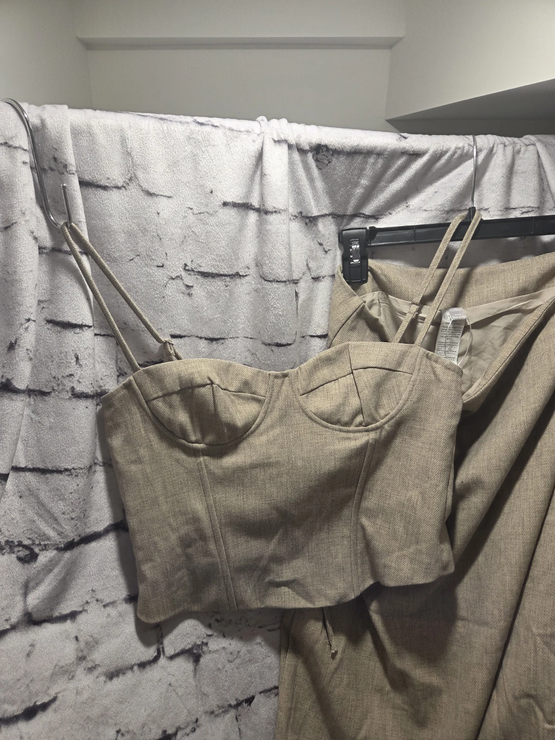 Musea Linen Blend Corset 2 pieceDress - Beige - photo 4