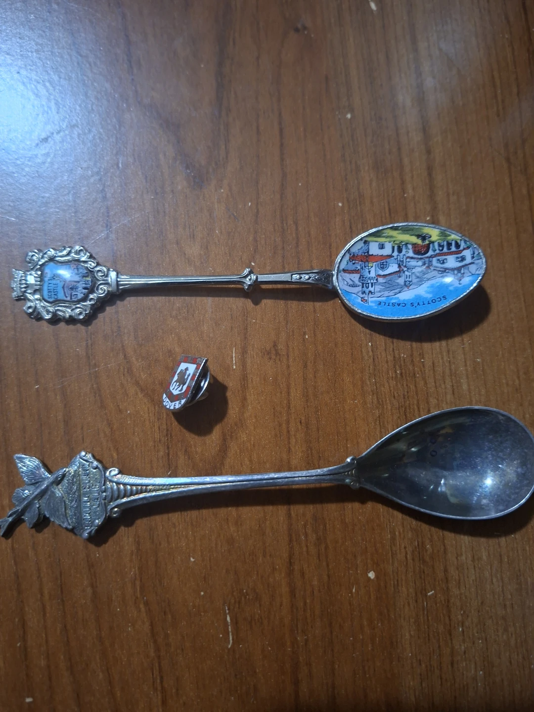 Collectible Souvenir Spoons Set and Dover pin - photo 2