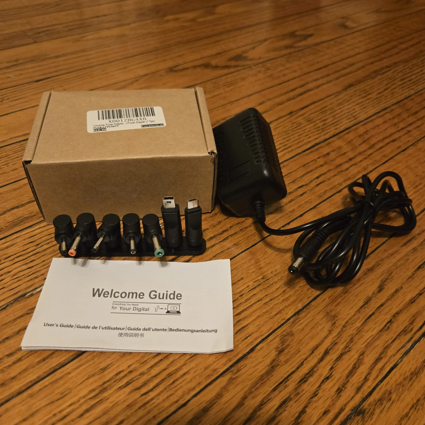 Purpleleaf Universal Power Adapter with 7 Tips 🏆