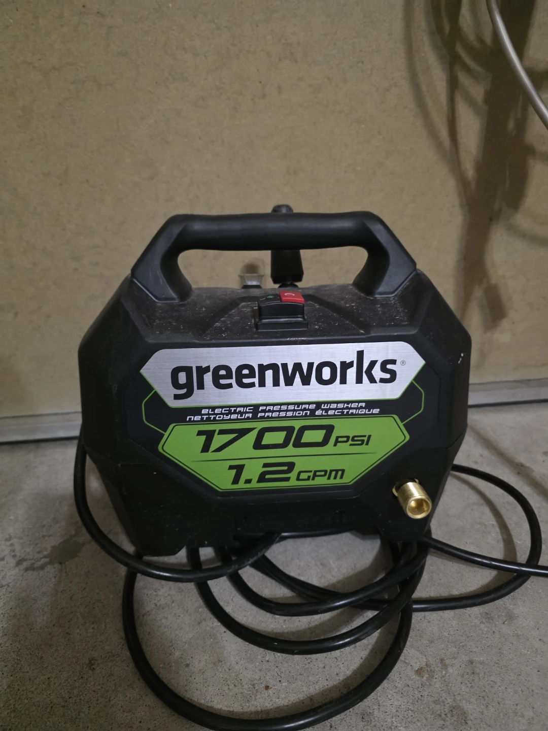 Greenworks Electric Pressure Washer 1700 PSI 1.2 GPM - photo 2