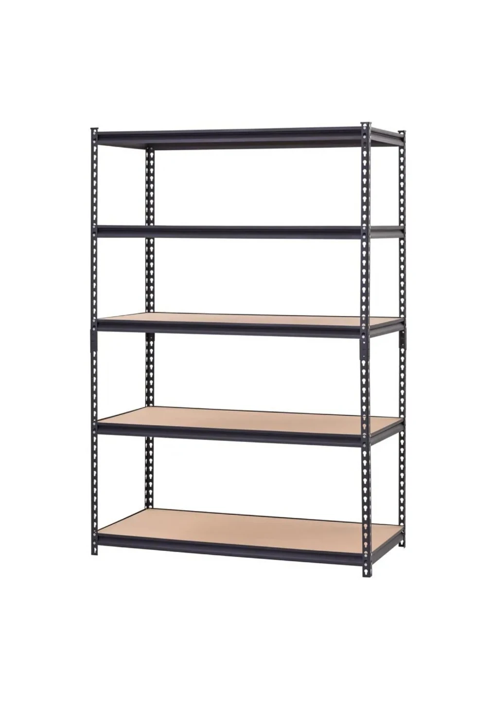 5-Tier Metal Shelving Unit - Black
