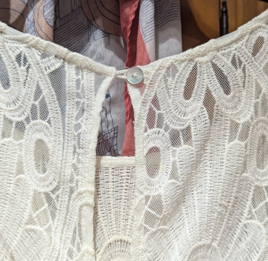 Le Chateau White Lace Dress with Rhinestones - photo 5