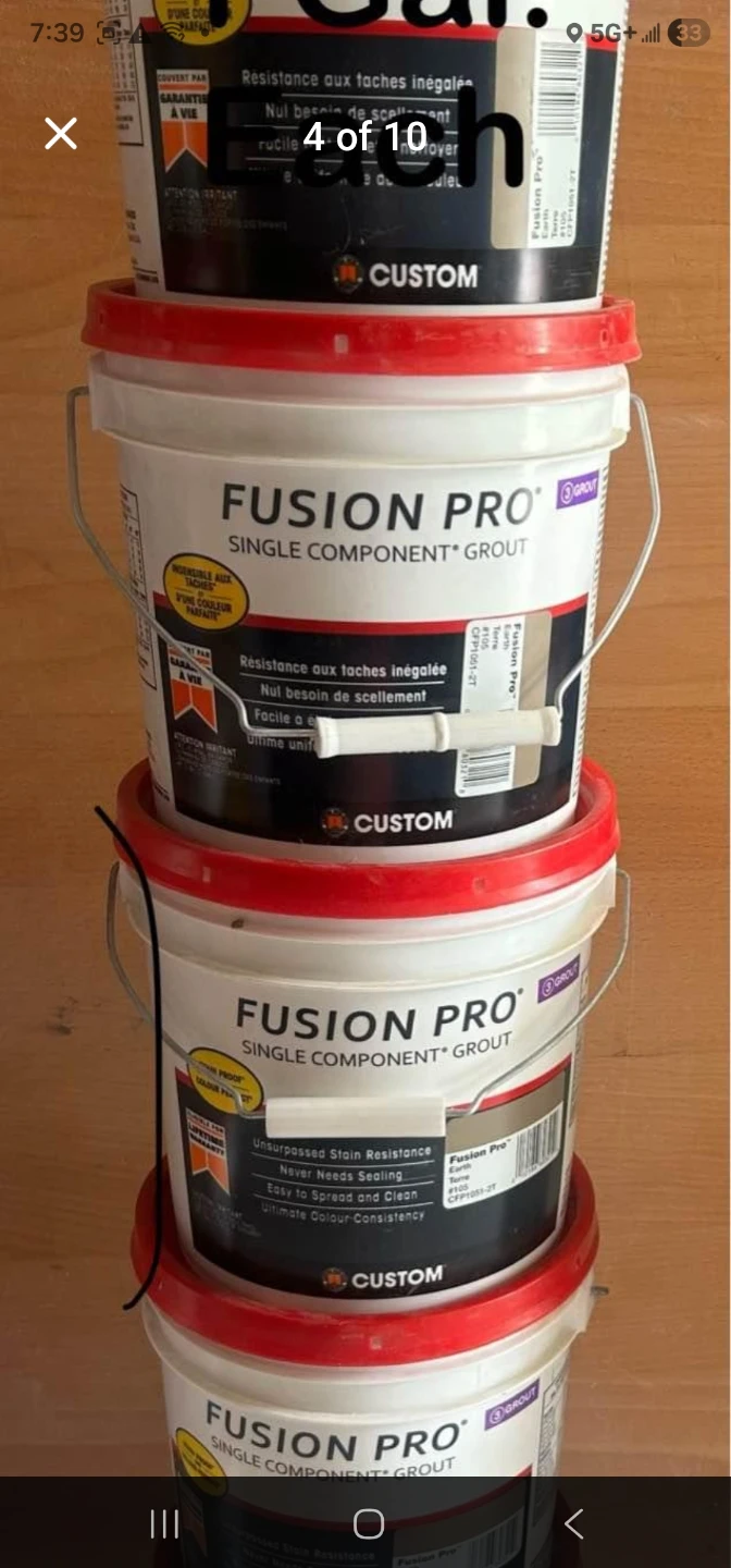 GROUT Different colours ( 1 Gal. & 1 Qt.) - photo 4