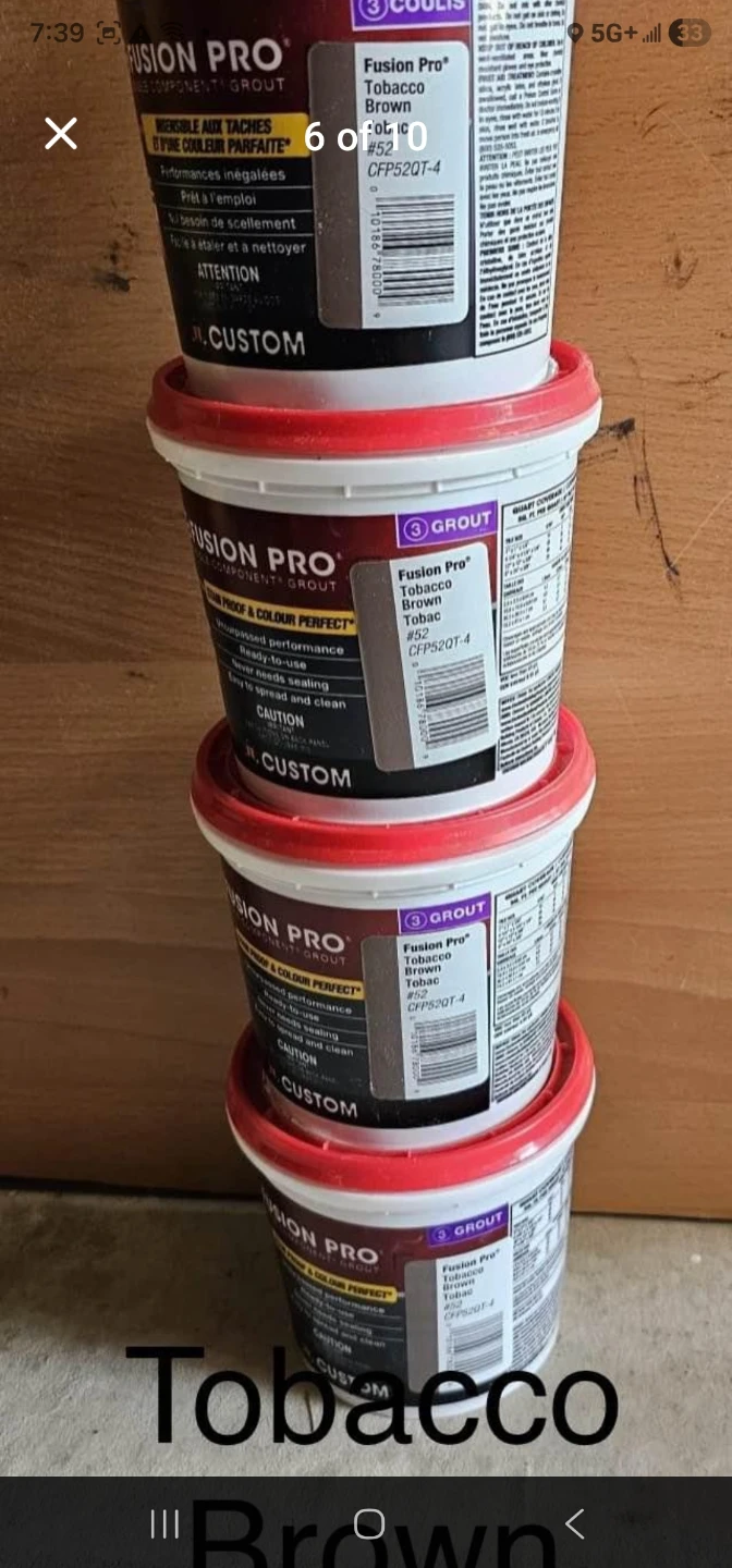 GROUT Different colours ( 1 Gal. & 1 Qt.) - photo 5