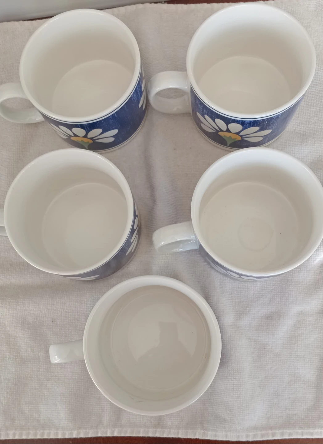 Set of 6 Blue Daisy Mugs - photo 2