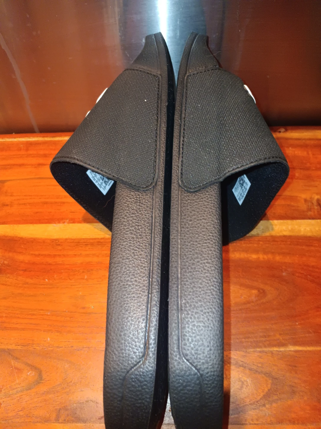 Adidas Cloudfoam Black Slides Size 10 - photo 4