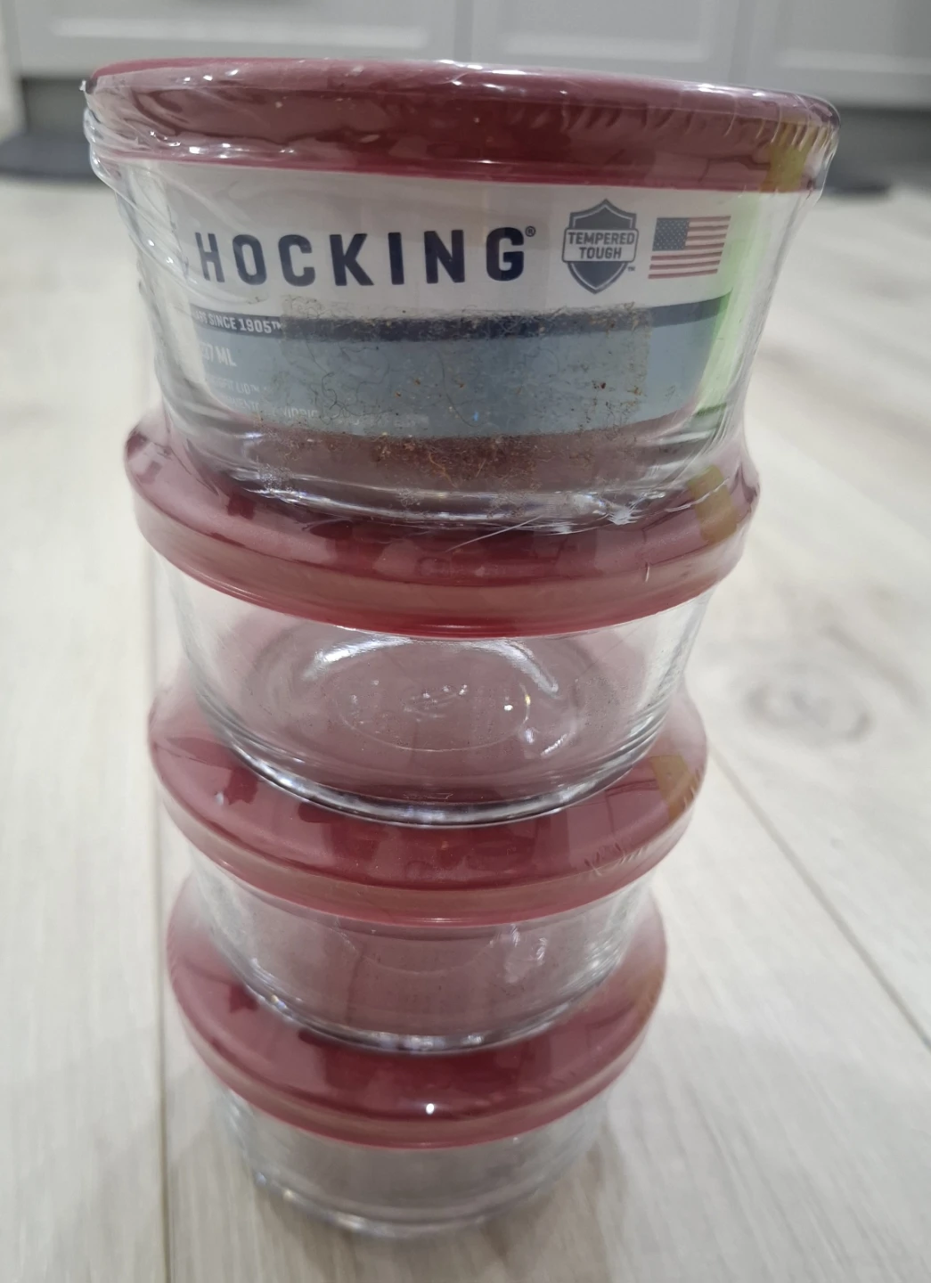 New | Anchor Hocking Glass Food Storage Containers Set (3) 1 Cup - photo 2