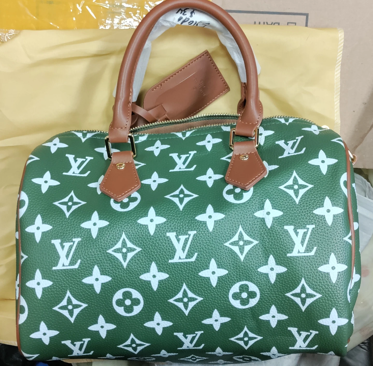 Louis Vuitton Speedy Bag Green Monogram