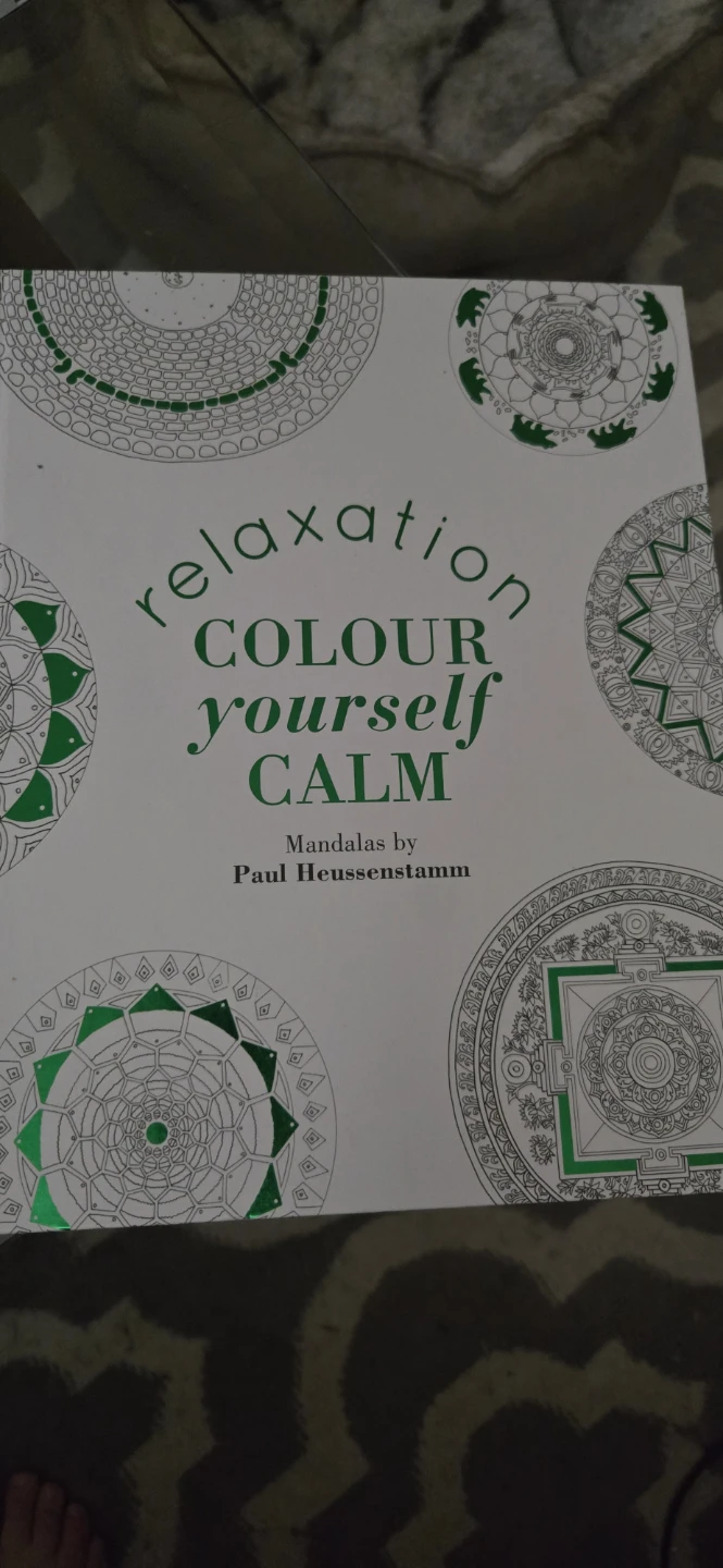 Hard Cover Relaxation Colour Yourself Calm Coloring Book