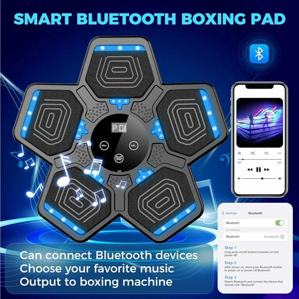 Smart Bluetooth Music Boxing Machine Pad - photo 4