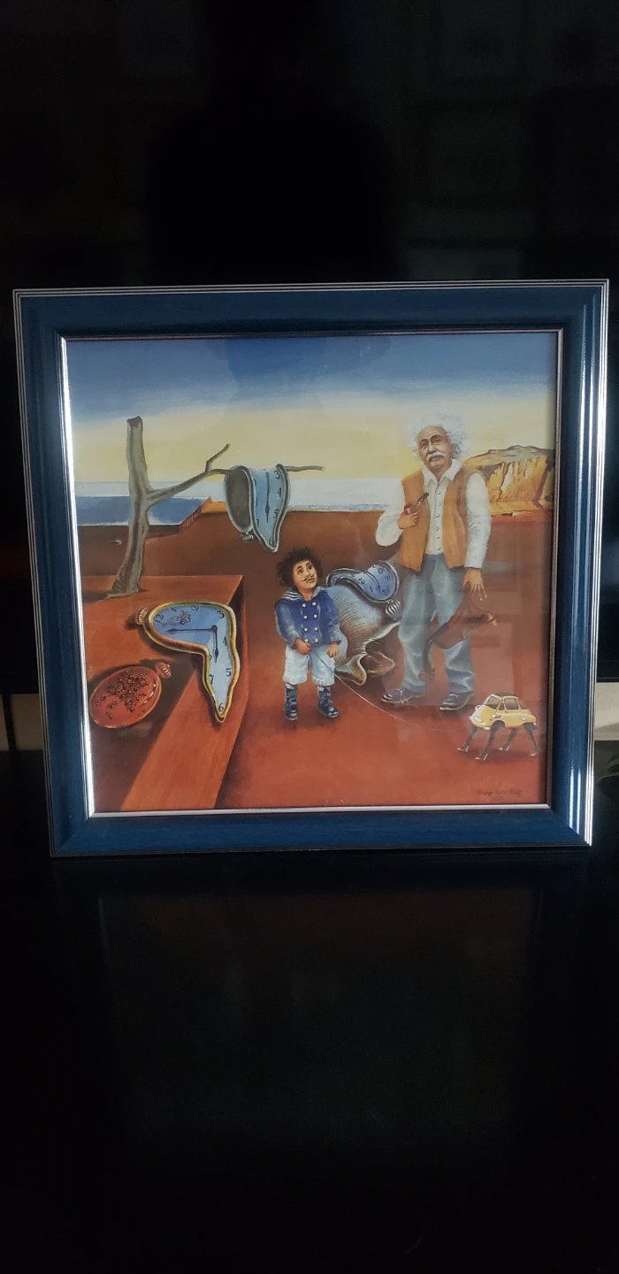 Framed Print - Surrealist Melting Clocks