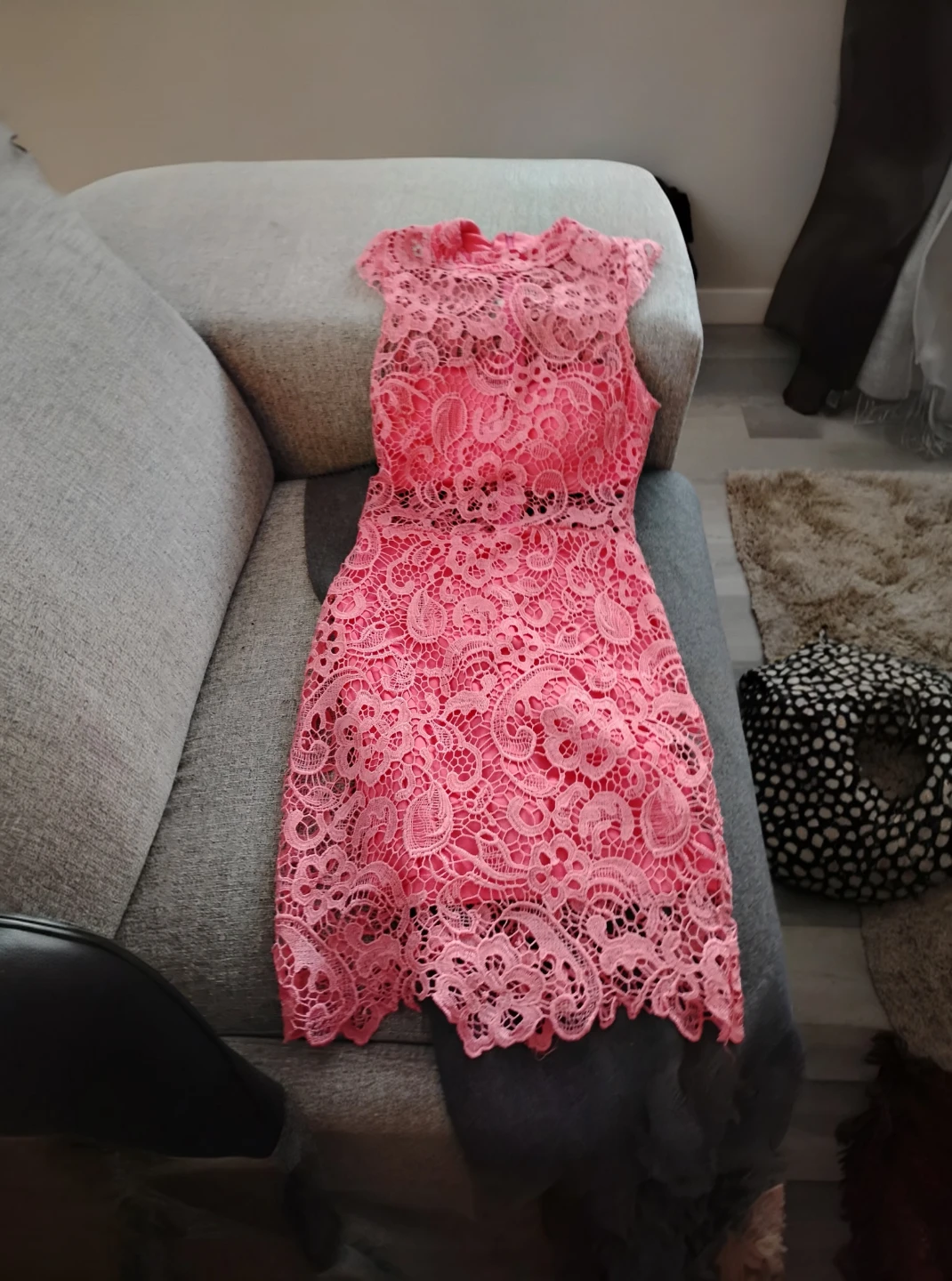 🥕🥕🥕Gorgeous Pink Coral Croche Dress