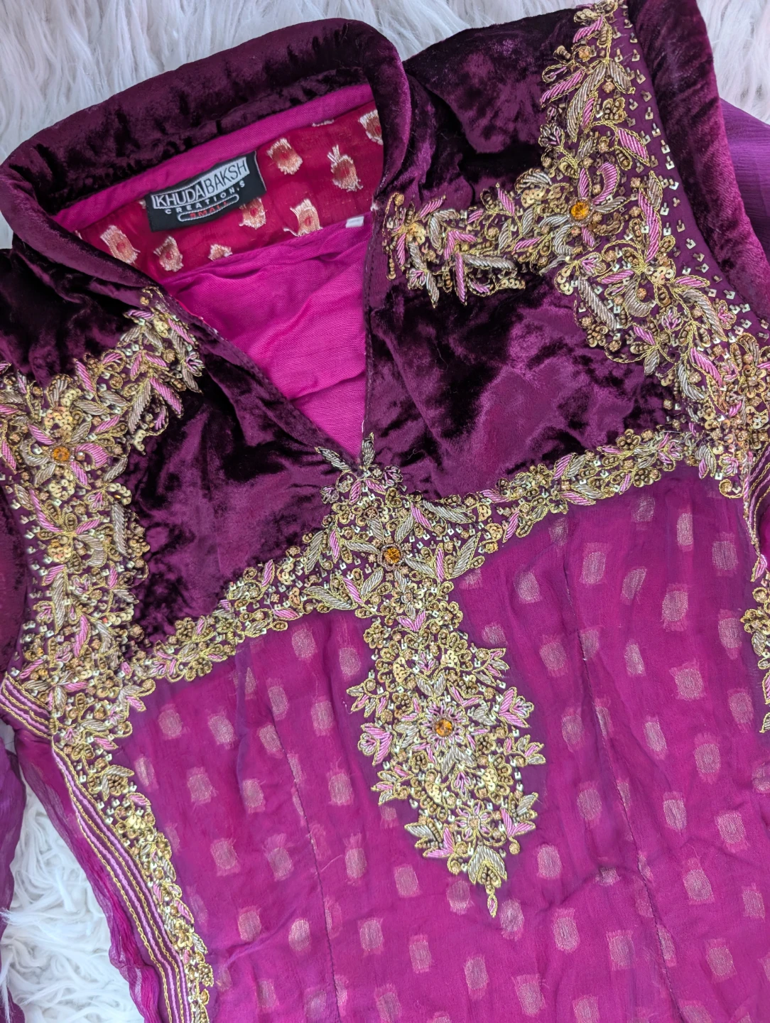 Designer dress with Palazzo and velvet accents - photo 2