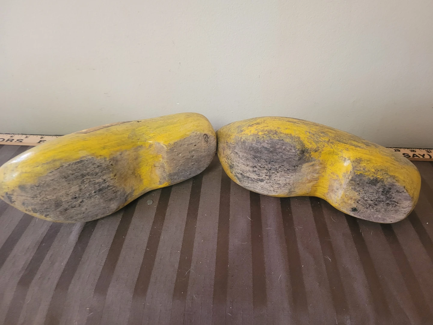 Yellow Wooden Clogs Decorative Shoes Klompen - photo 4