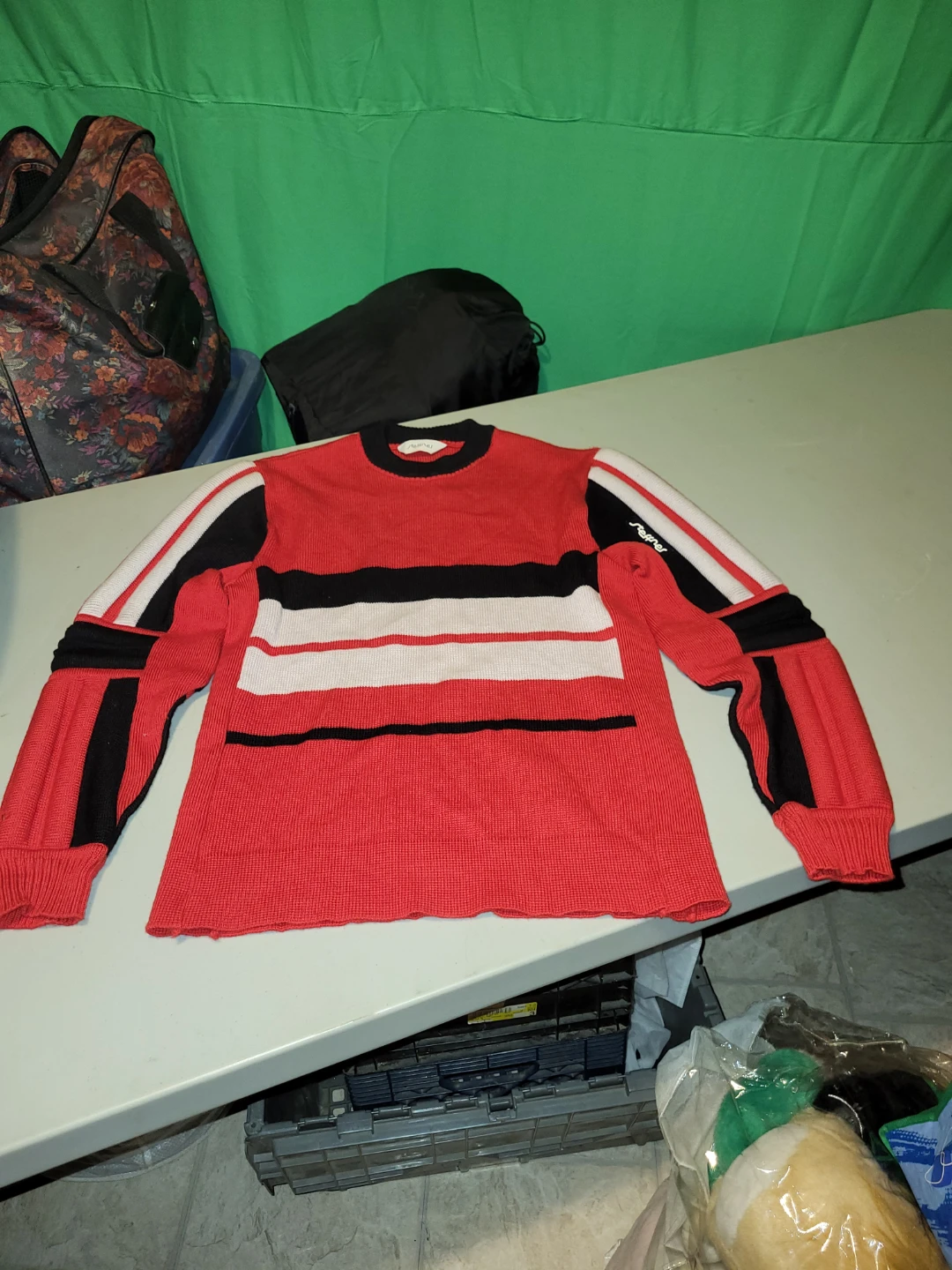 Steffner Red & Black Striped Wool Sweater - photo 3