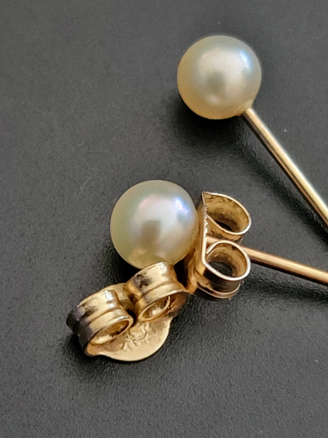14K Gold Pearl Stud Earrings - photo 4