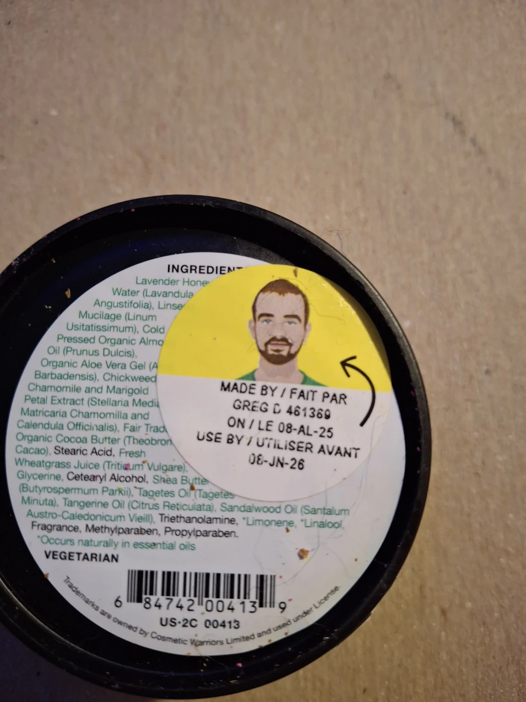 Lush Cosmetic Lad Moisturizer 45g - photo 2