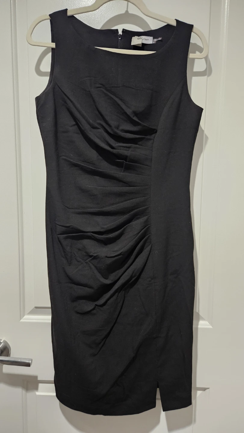 Calvin Klein Black Sleeveless Sheath Dress Size 8 - photo 4