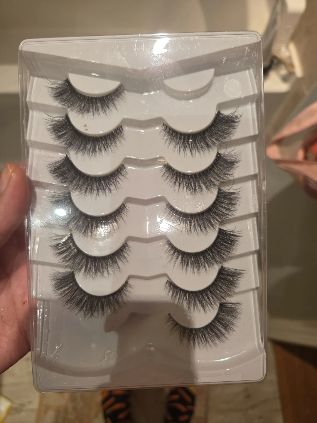 6 Pairs Natural Looking False Eyelashes, Clear Band - photo 2