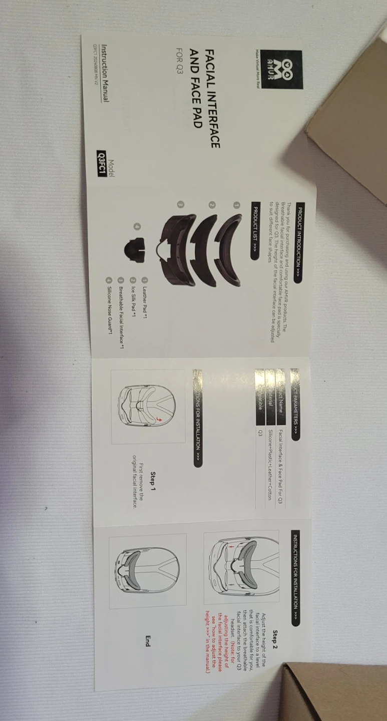AMVR Facial Interface and Face Pad for Quest 3 🏆 - photo 3