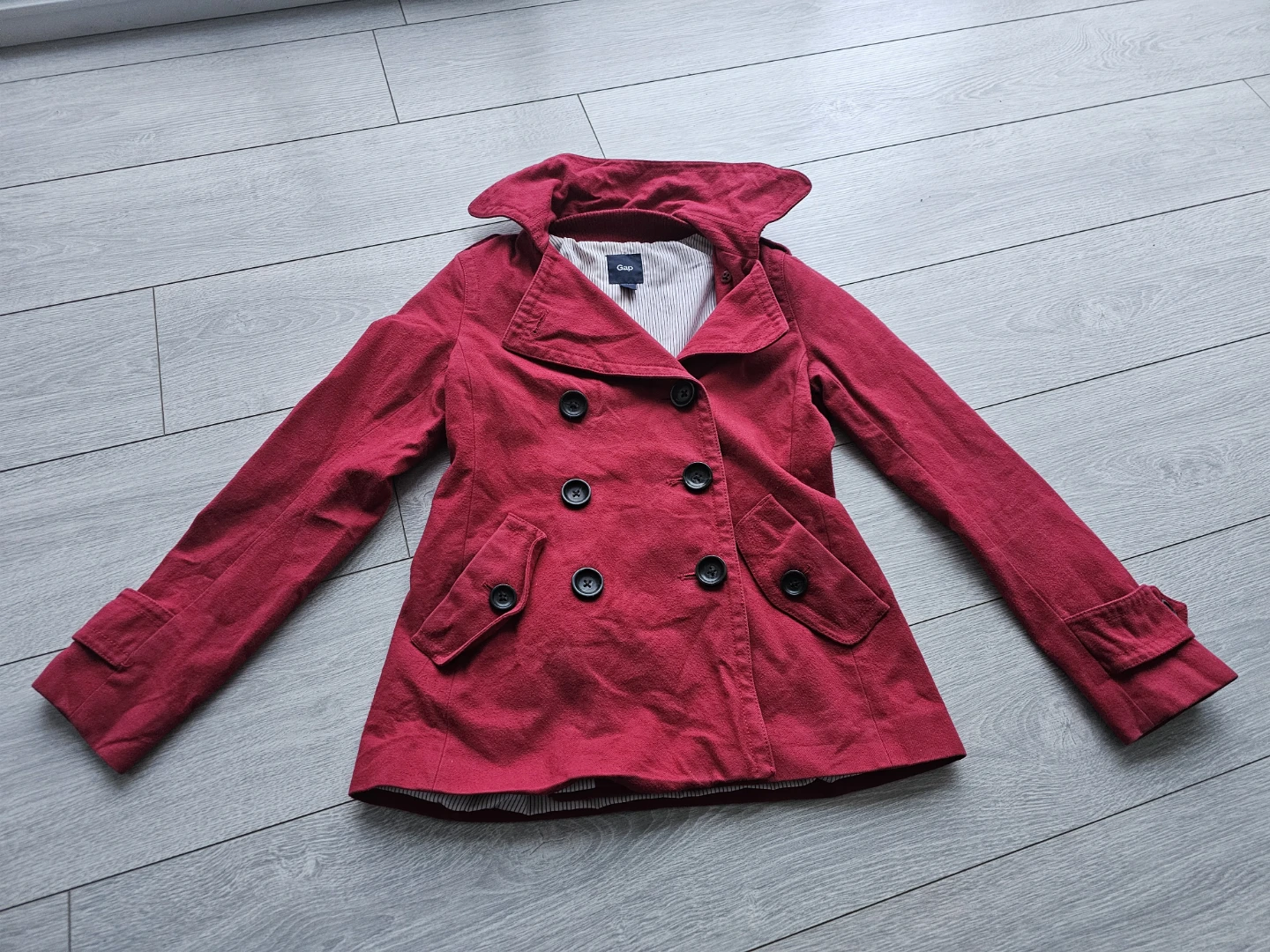 Gap Women's Red Double-Breasted Pea Coat - photo 4