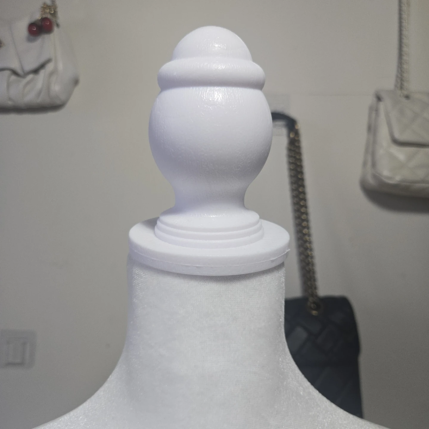 White foam with fabric on top Mannequin Torso Form with stand - photo 5