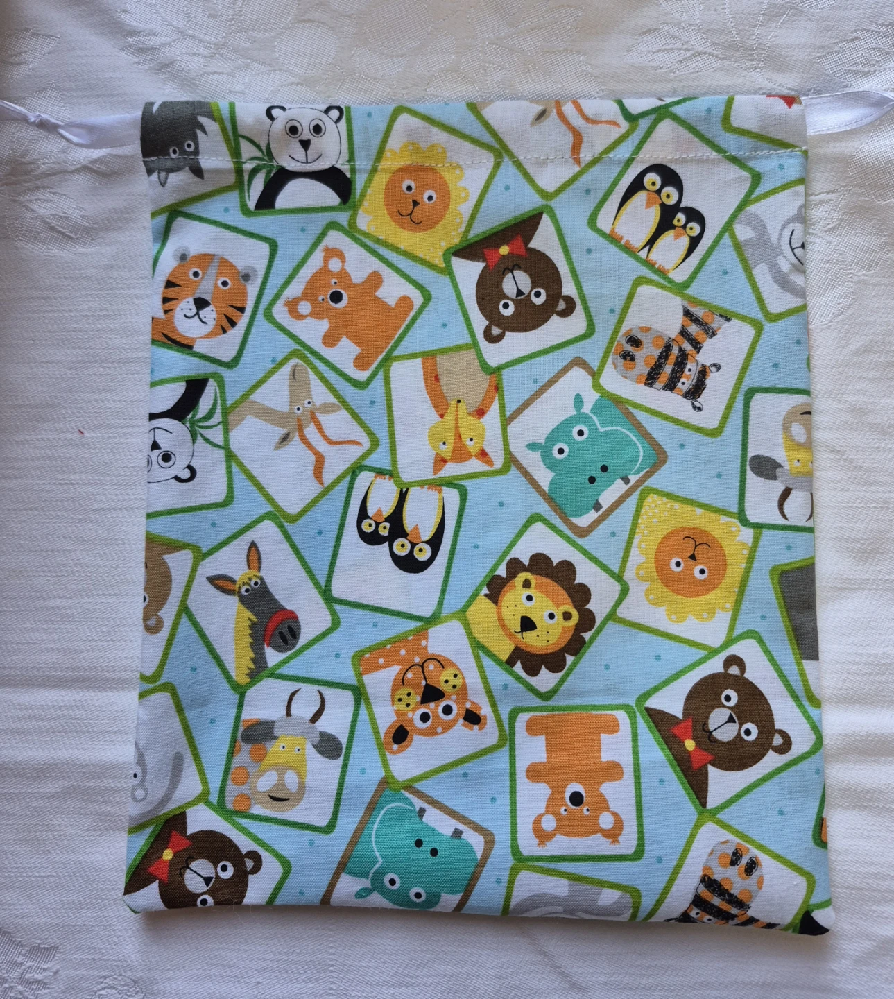 Memory game & Small Drawstring Bags in cotton - photo 2