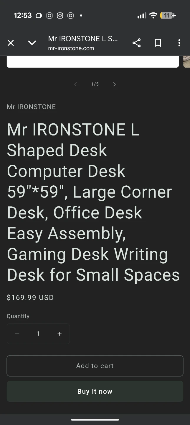 L Shaped Computer Desk - photo 3